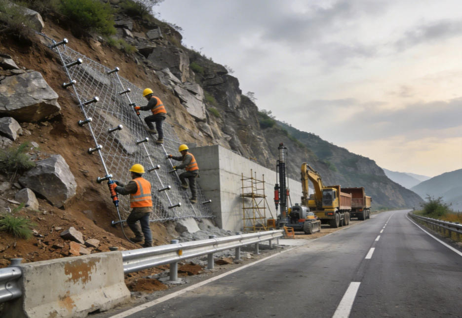 阳江公路道路护坡